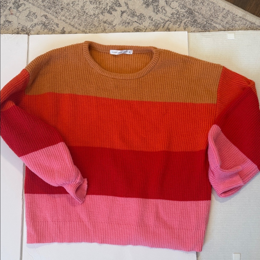 Altar'd State Multicolor Striped Sweater